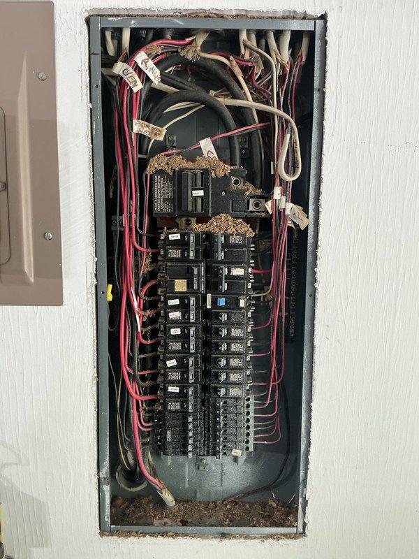 Conducted on-site assessment for Level 2 electric vehicle charging station installation. Evaluated existing electrical infrastructure including main service panel and exterior utility connections to determine capacity and routing requirements for dedicated charging circuit. Documented current panel configuration and identified necessary upgrades to accommodate the EV charger installation per customer's expedited timeline request.
