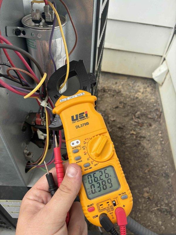 # HVAC Cooling Maintenance Summary

Completed routine preventive maintenance on residential air conditioning system under recurring service agreement. Performed comprehensive inspection of blower assembly, noting dust accumulation on squirrel cage fan blades within the air handler unit. Conducted electrical diagnostics using digital multimeter to verify capacitor performance and measure voltage/amperage readings on outdoor condensing unit. All electrical components tested within normal operating parameters. System operating efficiently with no immediate repairs required.

# Detailed Service Report

Performed scheduled preventive maintenance inspection on residential cooling system as part of ongoing maintenance agreement. Conducted thorough examination of indoor air handler components, with particular attention to the blower wheel assembly. Inspection revealed moderate dust and debris accumulation on the squirrel cage fan blades, which is typical for normal system operation between ser