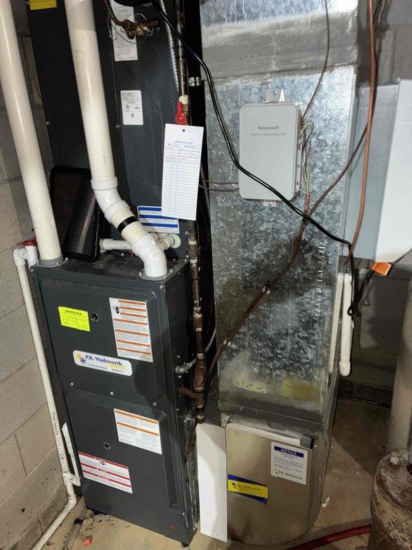Completed preventive maintenance on three cooling systems, including indoor and outdoor units. Performed comprehensive system inspections, verified electrical readings using clamp meter showing proper amperage draws, checked refrigerant lines and connections, and confirmed all equipment operating within normal parameters. All systems tested and left in proper working condition.