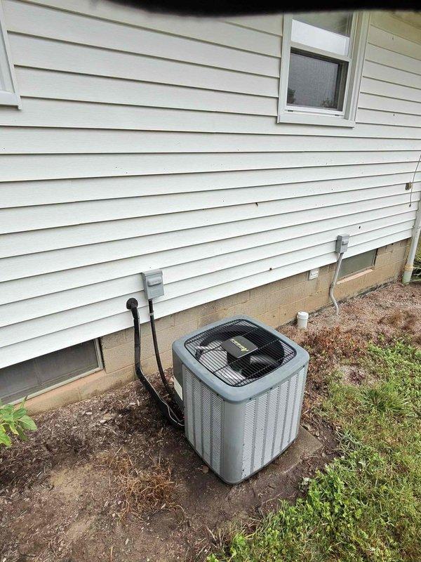 Completed comprehensive cooling season tune-up on Bryant residential air conditioning system, including exterior condensing unit and indoor air handler. Performed standard maintenance procedures including system inspection, refrigerant line check, electrical connections verification, condensate drain line service, and overall system performance evaluation to ensure optimal operation for the cooling season.