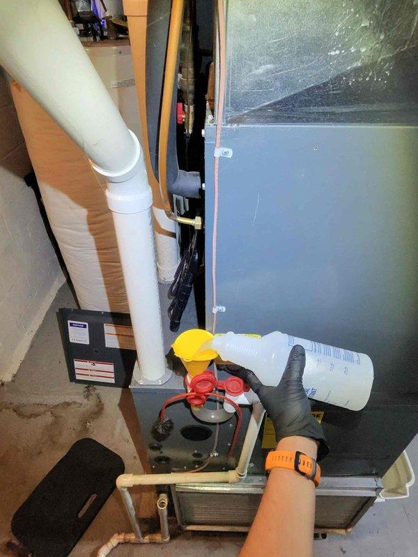 Completed comprehensive cooling season tune-up on Bryant residential air conditioning system, including exterior condensing unit and indoor air handler. Performed standard maintenance procedures including system inspection, refrigerant line check, electrical connections verification, condensate drain line service, and overall system performance evaluation to ensure optimal operation for the cooling season.
