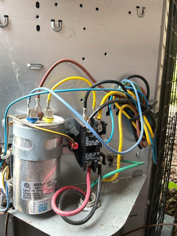 Completed comprehensive cooling system tune-up on residential HVAC unit. Performed standard maintenance procedures including inspection of capacitor, contactor, and refrigerant lines; verified proper electrical connections and component operation; checked indoor furnace unit and associated ductwork for proper airflow and system integration. All equipment tested and found operating within normal parameters upon completion of service.