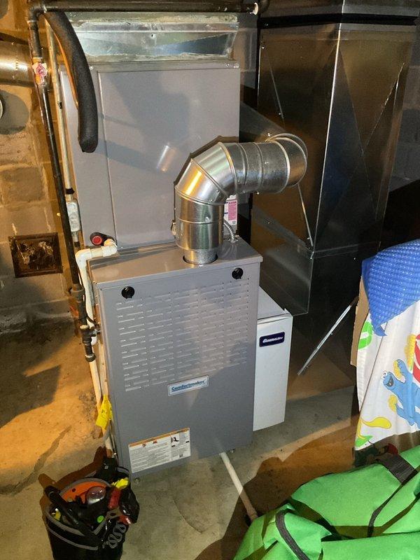 Completed comprehensive cooling system tune-up on residential HVAC unit. Performed standard maintenance procedures including inspection of capacitor, contactor, and refrigerant lines; verified proper electrical connections and component operation; checked indoor furnace unit and associated ductwork for proper airflow and system integration. All equipment tested and found operating within normal parameters upon completion of service.