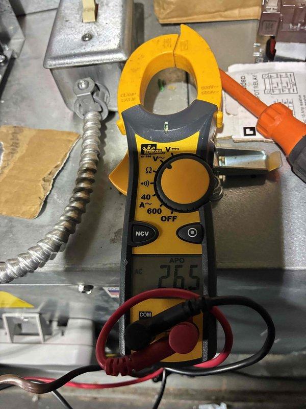 Responded to service call for HVAC unit that was continuously running. Diagnosed and replaced failed low voltage components including control relays, freeze sensor, and water safety switch. Performed voltage testing at terminal block and verified proper amperage draw using clamp meter. Tested all control circuits and confirmed proper system operation with appropriate cycling upon completion of repairs.