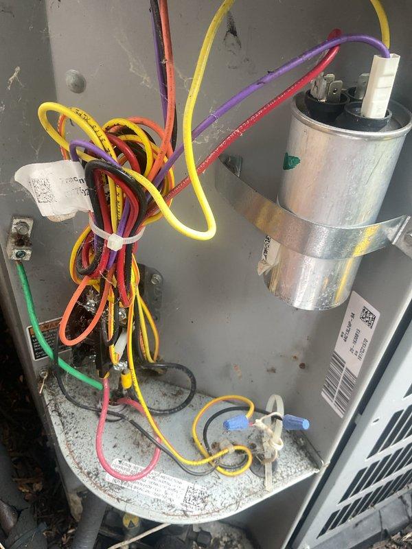 Completed cooling tune-up on two HVAC units. Performed system diagnostics using Fieldpiece JL3 meter, inspected electrical connections and capacitor, verified proper operation of all components, and documented unit conditions with service photos.