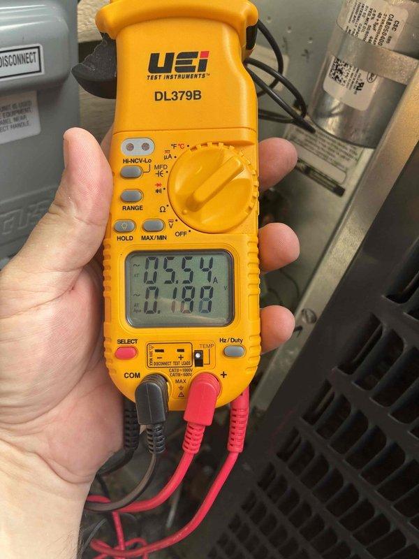 Performed comprehensive cooling maintenance on residential Goodman HVAC system. Used digital multimeter to verify electrical readings and system performance parameters, confirming proper voltage and amperage levels throughout the unit. Inspected furnace installation, ductwork connections, and all associated components for proper operation and safety compliance.