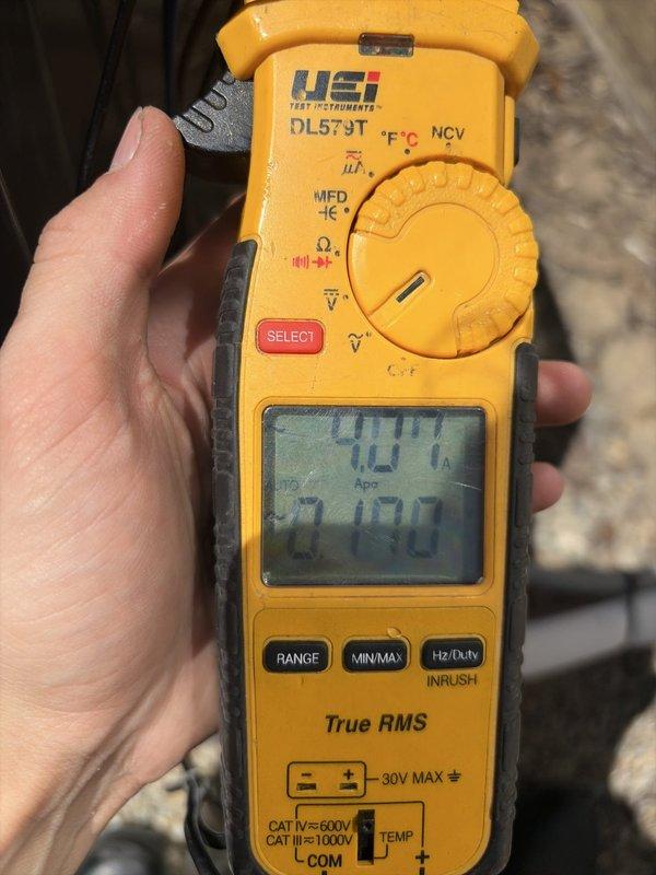 Completed first-year preventive maintenance visit on residential air conditioning system. Performed comprehensive inspection of outdoor condensing unit, including electrical component evaluation with capacitor testing using digital multimeter to verify proper operation and electrical readings within manufacturer specifications. All wiring connections, internal components, and system functionality confirmed to be operating normally with no deficiencies noted.