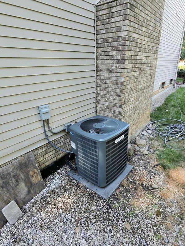 Completed scheduled preventive maintenance on residential split-system air conditioning unit. Performed comprehensive system inspection including electrical panel verification, outdoor condenser unit examination, and operational testing. All components found operating within normal parameters with no deficiencies noted at time of service.