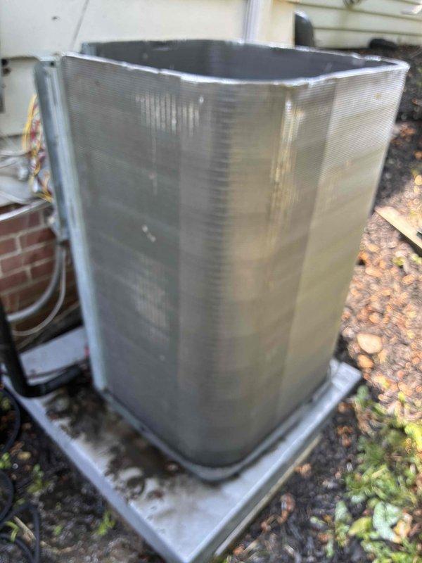 Performed routine cooling tune-up on outdoor condenser unit for non-member customer. Completed standard maintenance inspection, including evaluation of unit exterior condition, refrigerant line connections, and surrounding area clearance. Unit operational at time of service with no immediate repairs required.