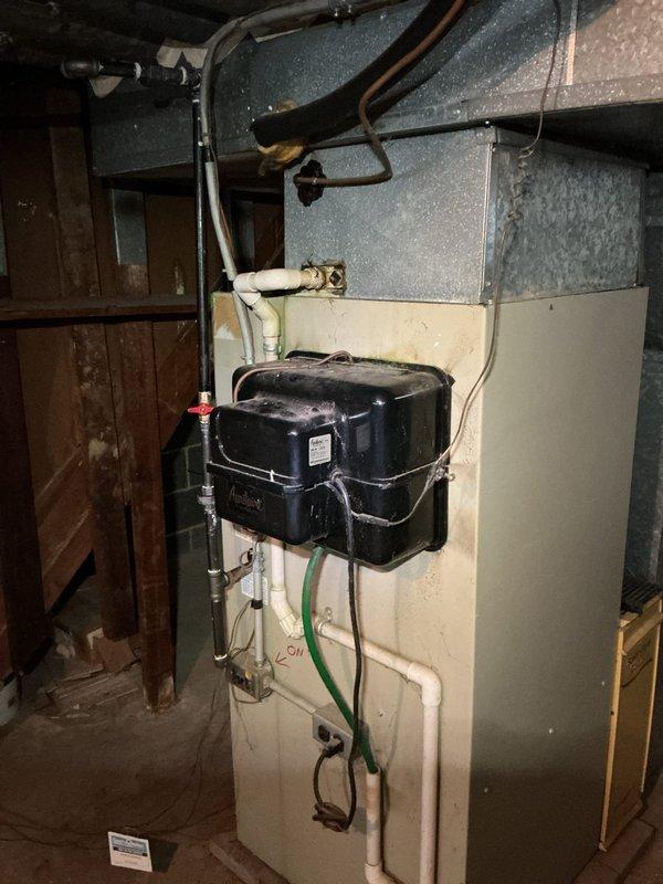 Completed comprehensive HVAC cooling system tune-up on residential unit of unknown age. Performed standard maintenance procedures including temperature differential measurements across the system, recording supply air temperature of 82°F, and inspected all mechanical components, refrigerant lines, condensate management system, and ductwork for proper operation and efficiency.