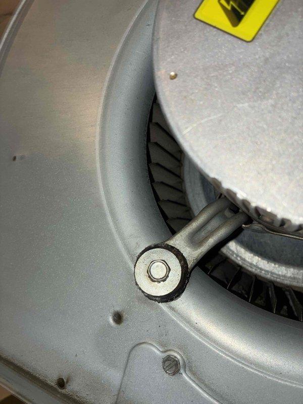 Performed comprehensive blower wheel and evaporator coil cleaning service on HVAC air handler unit. Removed blower assembly from housing, extracted squirrel cage blower wheel showing moderate dust and debris accumulation on blades and hub. Thoroughly cleaned blower wheel components to restore optimal airflow efficiency. Cleaned evaporator coil using appropriate cleaning solution to remove dirt buildup and ensure proper heat exchange. Reassembled blower motor assembly with vibration dampening mounts and returned unit to full operational status.