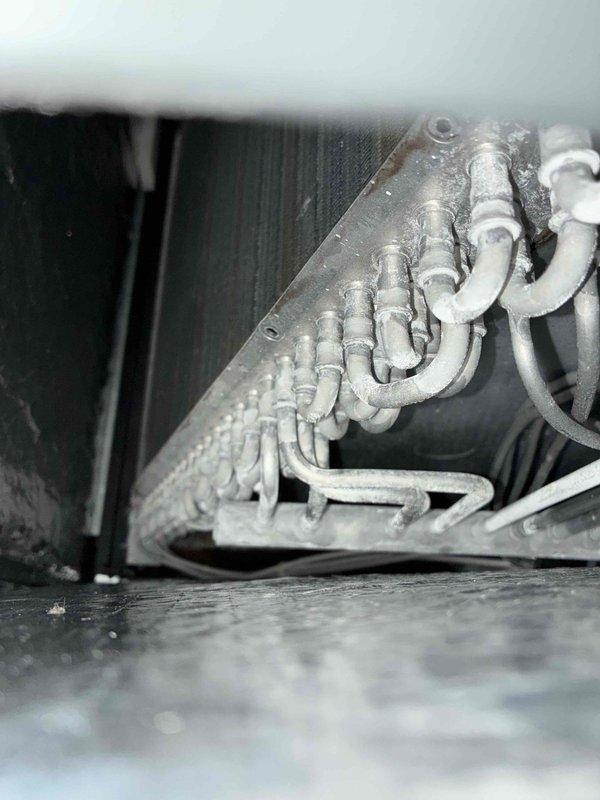 Completed comprehensive cooling system maintenance on eight HVAC units. Performed thorough inspection of evaporator coils, ductwork connections, and refrigerant lines. All systems were cleaned, tested for proper operation, and verified to be functioning within manufacturer specifications.