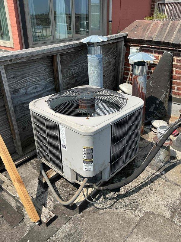 Replaced defective pressure relief valve on residential boiler system. Removed old valve, installed new NIBCO brass pressure relief valve with proper threaded connections, and verified all copper supply line connections were secure and leak-free. System tested and confirmed operating safely within normal pressure parameters.