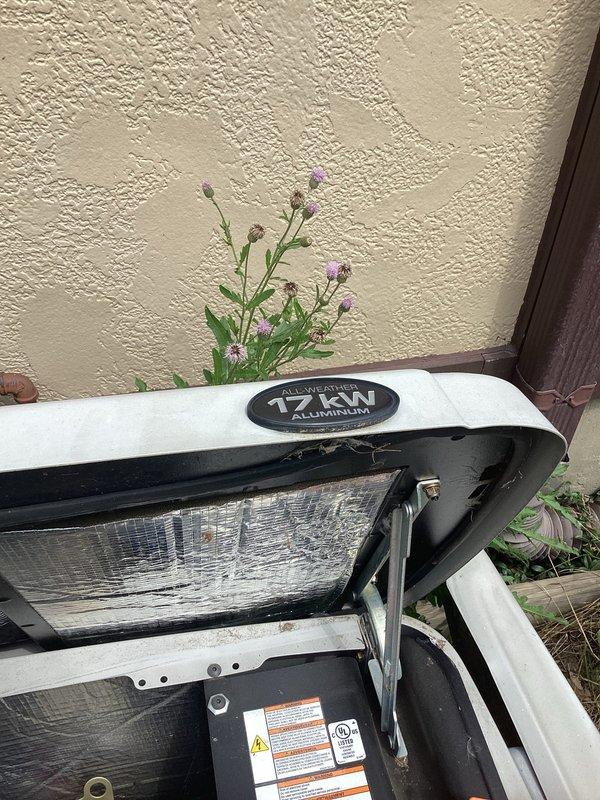 Responded to service call for non-operational residential backup generator at 30-year-old home. Performed diagnostic evaluation of 14kW unit, identified maintenance issues, and completed oil filter replacement to restore generator to proper working condition.