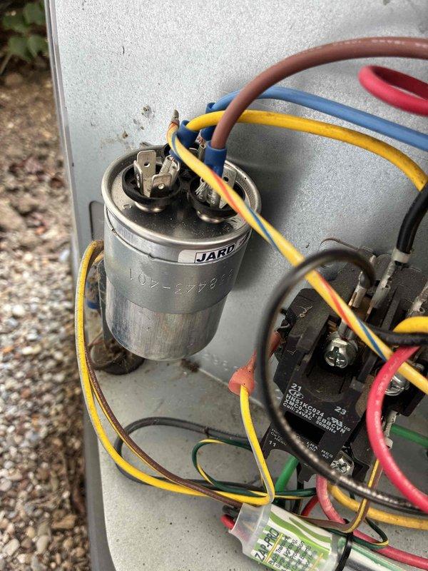 Completed preventative maintenance on two cooling systems. Inspected electrical components including capacitor, contactor, and control wiring for proper operation and secure connections. Examined blower wheel assembly and verified fan operation for optimal airflow performance.