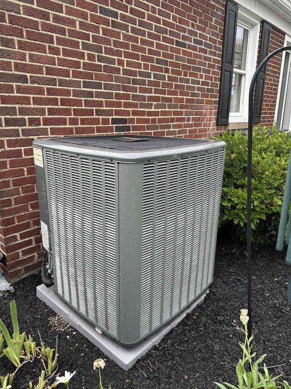 # HVAC Maintenance - Cooling System Service

Completed comprehensive preventive maintenance on residential air conditioning system. Performed thorough inspection of outdoor condensing unit, including condenser fan motor assembly, fan blades, and electrical connections. Verified proper operation of condenser fan motor and checked security of electrical conduit and mounting hardware. Inspected unit housing, drainage ports, and overall structural integrity of equipment. Confirmed unit is properly positioned on concrete pad with adequate clearance from landscaping and building structure. All components found to be in operational condition with no immediate repairs required. System operating within normal parameters.