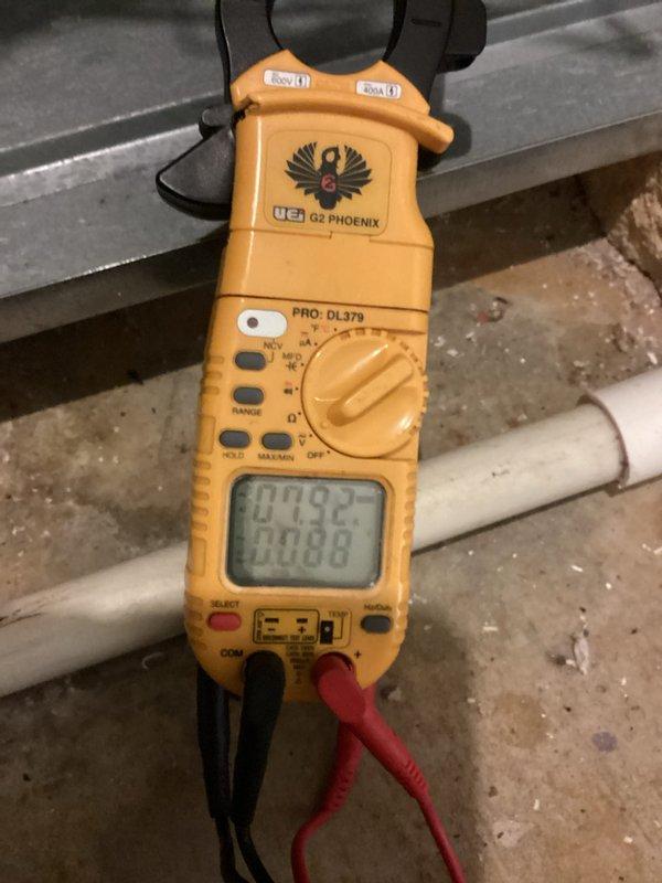 # HVAC Cooling Maintenance Summary

Completed comprehensive preventive maintenance service on aging air conditioning system as part of recurring maintenance program. Performed electrical diagnostics using professional-grade multimeter to verify system voltage and amperage readings, ensuring proper compressor and blower motor operation. Inspected condensate drain system, confirmed proper drainage through PVC piping assembly and collection funnel to prevent water damage and overflow conditions.

# Detailed Work Performed

**Electrical System Testing and Verification**
Conducted thorough electrical diagnostics on cooling system components using calibrated digital multimeter. Measured voltage supply to outdoor condensing unit and indoor air handler to verify proper power delivery. Tested amperage draw on compressor and blower motor circuits to confirm equipment operating within manufacturer specifications. All electrical readings documented and found to be within acceptable parameters for 