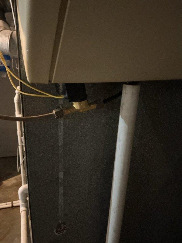 Returned to complete repair by replacing defective solenoid valve on gas line and installing additional gas supply line to unit. All connections tested and verified for proper operation and safety.