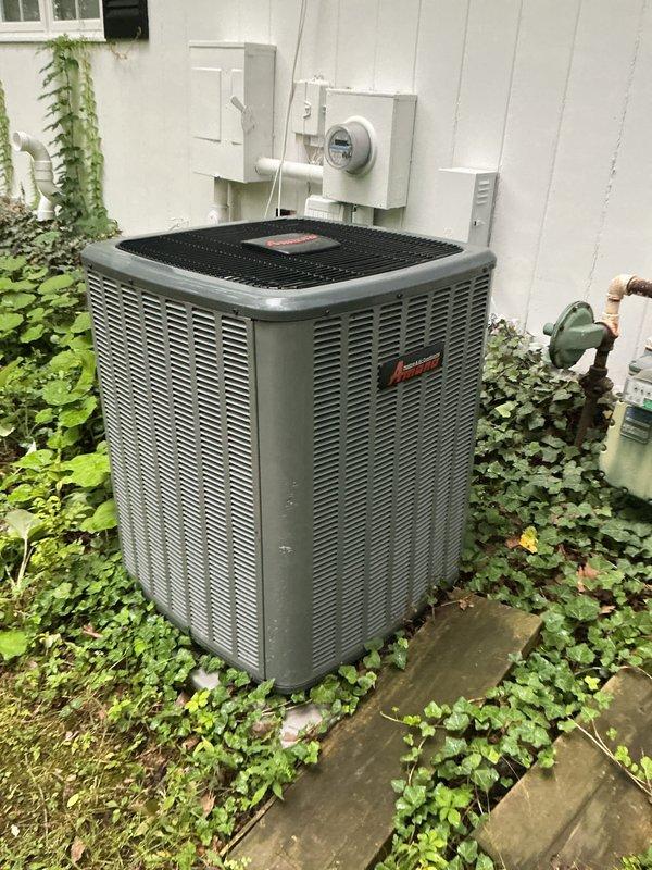 Completed scheduled preventive maintenance on Amana outdoor condensing unit. Performed comprehensive system inspection including electrical connections, capacitor testing, and compressor diagnostics using CoreSense monitoring equipment. All components operating within normal parameters, wiring connections secure, and unit functioning properly for continued cooling operation.