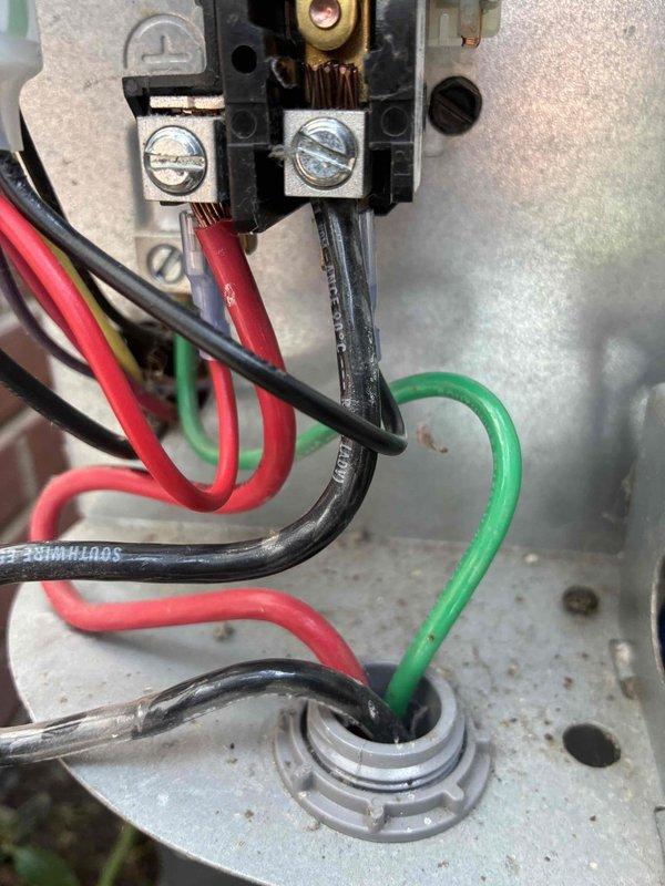 Completed scheduled preventive maintenance on residential cooling system. Inspected electrical connections at outdoor unit, verifying proper wire terminations and grounding integrity. Measured supply air temperature at ductwork, recording 69.8°F to confirm adequate cooling performance and system operation within normal parameters.