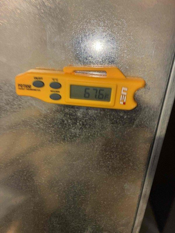 Completed preventive maintenance service on two residential air conditioning systems as part of recurring cooling season maintenance program. Performed comprehensive inspection of outdoor condenser units, including cleaning of exterior coils, verification of refrigerant line connections, and electrical component examination. Measured and documented system temperatures, with supply air temperature reading 57.5°F, indicating proper cooling performance. Removed access panels for internal inspection, checked refrigerant pressures, and confirmed both units operating within manufacturer specifications. All components found in good working condition with no immediate repairs required.