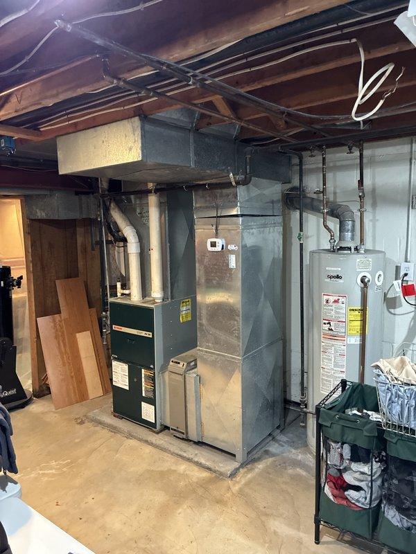 Provided comprehensive replacement estimate for 1999 HVAC system with failed R22 air conditioning unit experiencing refrigerant leak. Presented three tiered replacement options for complete system upgrade including outdoor condensing unit and gas furnace: Good tier featuring up to 13.4 SEER AC with 80% AFUE furnace, Better tier with 14 SEER AC and 96% AFUE high-efficiency furnace, and Best tier offering 16 SEER AC paired with 96% AFUE furnace for optimal energy efficiency and long-term operational savings.