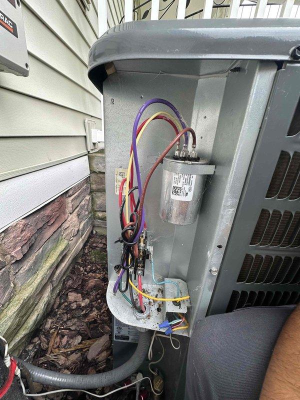 Completed preventive maintenance on two residential cooling systems. Inspected electrical components, control boards, and capacitors on both units. Verified proper operation of all systems, checked wiring connections, and confirmed digital displays and controls functioning correctly.