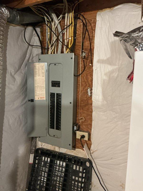 Conducted electrical assessment for hot tub installation at a 1992-built residence. Evaluated existing main electrical panel capacity and determined optimal routing for dedicated circuit from service entry to hot tub location approximately 10 feet away. Documented current panel configuration showing available breaker spaces and provided estimate for installation of GFCI-protected circuit, conduit run, and disconnect switch prior to concrete pouring.