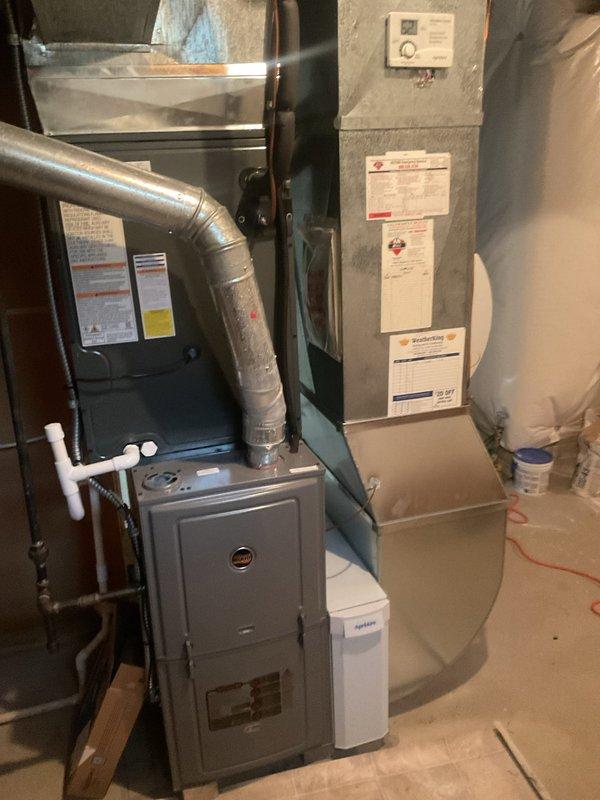 Completed scheduled preventive maintenance service on residential cooling system. Performed comprehensive inspection of furnace and air conditioning equipment, verified proper operation of all mechanical components, and inspected Aprilaire air filtration system for optimal performance. All equipment found operating within manufacturer specifications with no deficiencies noted.