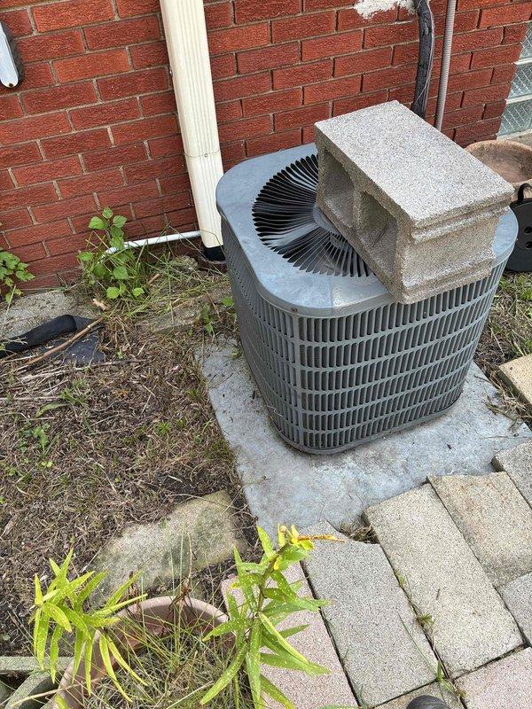 Performed comprehensive cooling system tune-up on outdoor condensing unit. Completed standard maintenance protocol including inspection of condenser coil, fan motor operation, and refrigerant levels. Unit found operating within normal parameters with no immediate service concerns identified.