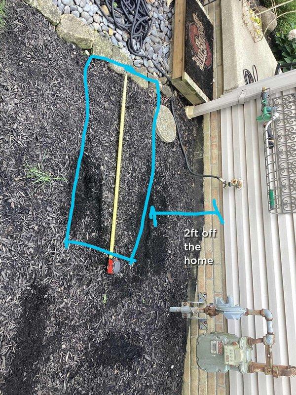 Conducted on-site evaluation for Generac generator installation at residential property. Assessed existing electrical service panel, meter configuration, and utility connections on exterior wall to determine optimal generator placement and integration requirements. Documented current electrical infrastructure including main service disconnect, digital meter assembly, and associated conduit routing. Evaluated proposed installation location measuring clearances from structure, confirming minimum 2-foot offset from building exterior per manufacturer specifications and local code requirements. Photographed existing utility setup including gas meter, electrical panels, and available mounting surfaces to develop comprehensive installation plan. Assessment included review of load requirements, transfer switch placement options, and necessary permits for permanent standby generator system installation.