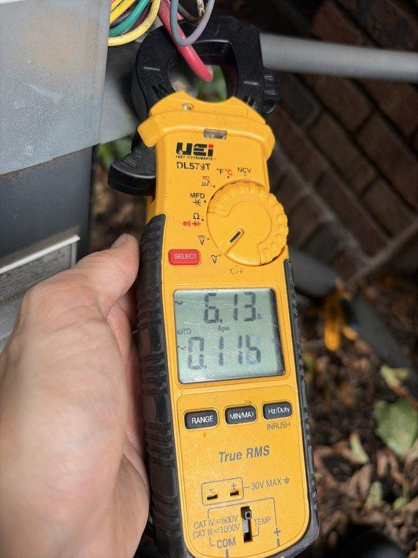 Completed scheduled cooling maintenance on two HVAC systems. Performed comprehensive inspection of both units, including filter examination and replacement on indoor air handler. Conducted electrical diagnostics using digital multimeter to verify proper amperage draw and system performance on outdoor condensing unit, with readings indicating normal operating parameters. All components functioning within manufacturer specifications.