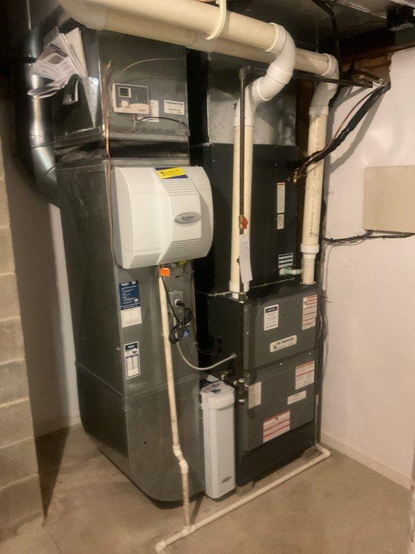 Completed comprehensive cooling system maintenance visit on residential HVAC unit. Performed standard preventive maintenance procedures including inspection of electrical components, capacitor testing, blower motor assembly verification, and system controls evaluation. All components found operating within normal parameters with no deficiencies noted; system ready for continued cooling season operation.