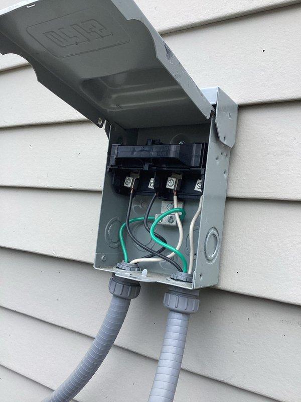 Completed routine maintenance on a ductless mini-split cooling system, including inspection of the indoor wall-mounted air handler unit and outdoor electrical disconnect box. Verified proper electrical connections, examined refrigerant line set integrity, and confirmed system operation. All components found to be in good working condition with no issues identified.