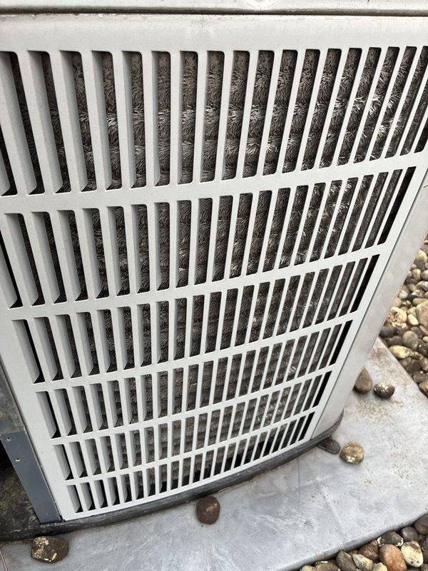 Completed scheduled cooling maintenance on rooftop air conditioning system as part of ongoing preventative service plan. Performed comprehensive inspection of outdoor condenser unit, verified proper operation of all components, and examined air filtration system. Filter was found in clean, functional condition with proper pleating intact and structural supports secure within housing.