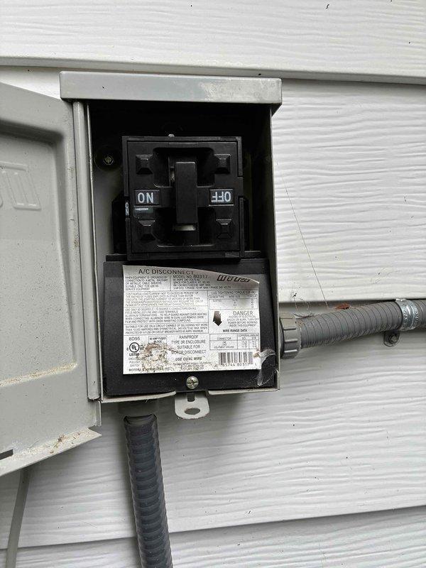 Completed scheduled preventive maintenance on residential air conditioning system. Inspected evaporator coil assembly and serpentine heat exchanger tubing for proper operation, verified refrigerant lines and connections were secure, and confirmed electrical disconnect switch functionality at outdoor unit. All components found to be operating within normal parameters with no immediate service needs identified.