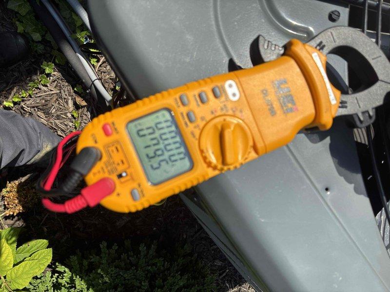 Completed first-year MVP preventive maintenance on outdoor cooling system. Performed comprehensive electrical diagnostics using clamp meter and multimeter to verify amperage draws, voltage levels, and component operation. Inspected internal control board wiring connections, tested capacitor values, and confirmed proper system operation with all measurements within manufacturer specifications.