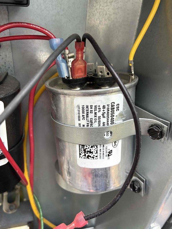 Completed scheduled cooling system preventive maintenance visit. Inspected and tested capacitor operation with all electrical connections secure and functioning within normal parameters. Evaluated air filter condition, verified proper airflow, and confirmed system components operating efficiently with no issues identified requiring immediate attention.