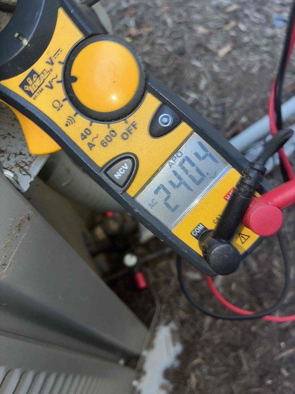 Completed comprehensive HVAC cooling system maintenance on 8-unit system. Performed electrical diagnostics using clamp meter to verify proper amperage draw and system performance, inspected exterior condensing unit components and electrical connections at building-mounted junction boxes, and documented all findings with photos to confirm system is operating within manufacturer specifications.