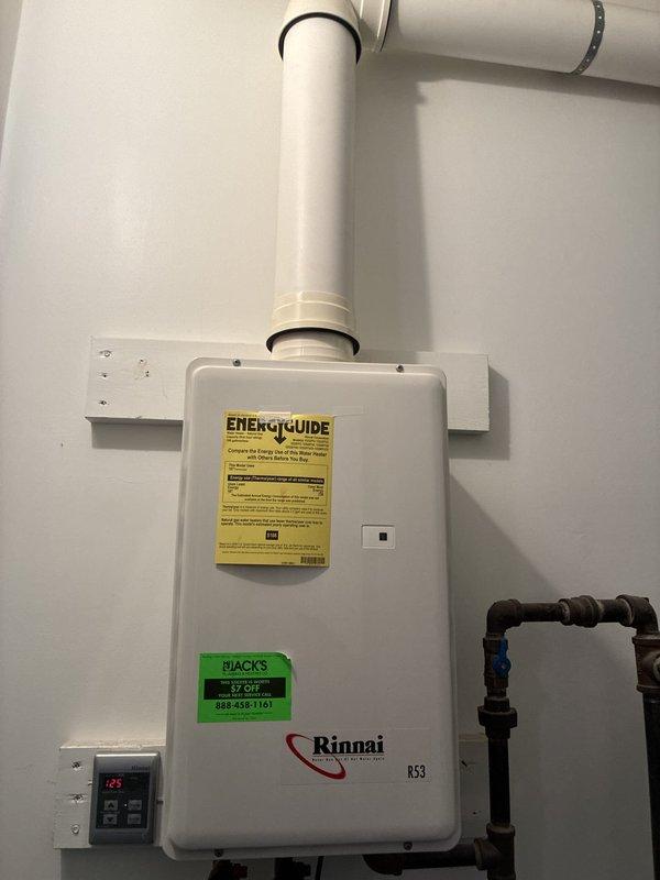 Provided comprehensive full system replacement estimate for large residential property exceeding 3000 square feet with heating and cooling requirements. Presented three-tier equipment options featuring Goodman brand systems: Good tier with up to 13.4 SEER air conditioning and 80% AFUE natural gas furnace, Better tier with up to 14 SEER and 96% AFUE high-efficiency furnace, and Best tier with up to 16 SEER and 96% AFUE for maximum efficiency. Installation location identified as interior closet space with natural gas or propane energy source. Documented existing HVAC infrastructure including sheet metal ductwork, supply and return air plenums, flexible connectors, and proper ventilation components. Photographed current mechanical room configuration showing vertical duct arrangement with galvanized transitions, PVC condensate drainage, and equipment mounting specifications to ensure accurate replacement planning and proper system sizing for optimal performance.