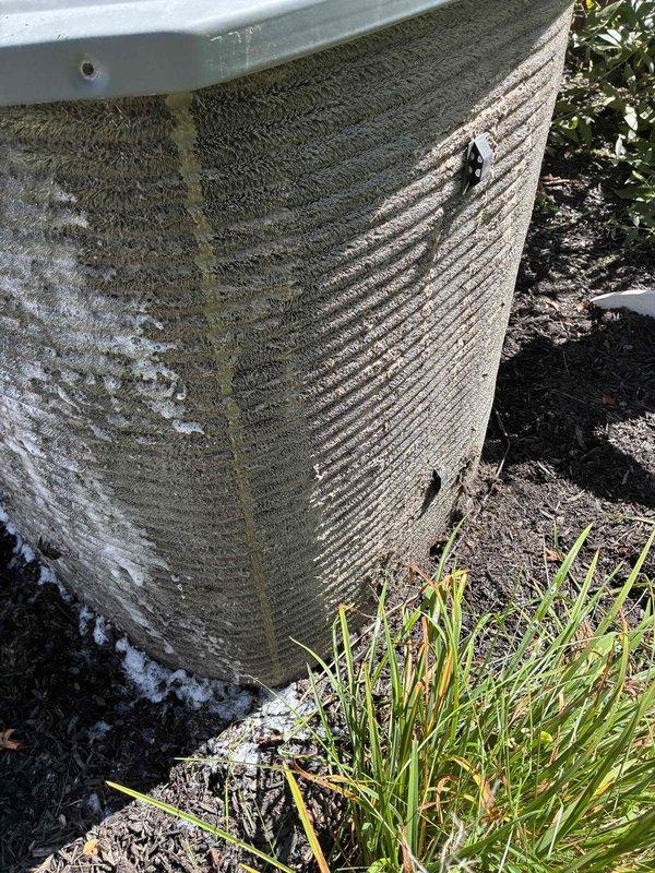 Performed coil cleaning on outdoor condensing unit to remove accumulated dirt and debris that had built up on the heat exchanger surfaces, restoring proper airflow and heat transfer efficiency. Replaced failed turbo capacitor to restore proper compressor and fan motor operation, ensuring the system could cycle normally and maintain optimal cooling performance.