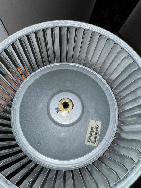 Removed and thoroughly cleaned blower wheel assembly to restore proper airflow and system efficiency. Installed hard start kit on compressor to improve starting performance and reduce electrical stress on the system during startup cycles.