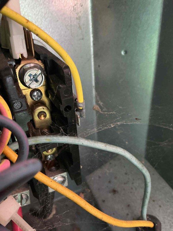 # HVAC Cooling Maintenance Summary

Completed routine preventive maintenance on residential cooling system as part of ongoing service plan. Performed comprehensive inspection of evaporator coil assembly, confirming clean parallel tube configuration with properly functioning corrugated fins for optimal heat transfer. Inspected electrical junction box and terminal connections, noting intact wiring with secure brass terminal blocks. All system components found operating within normal parameters with no immediate service requirements identified.