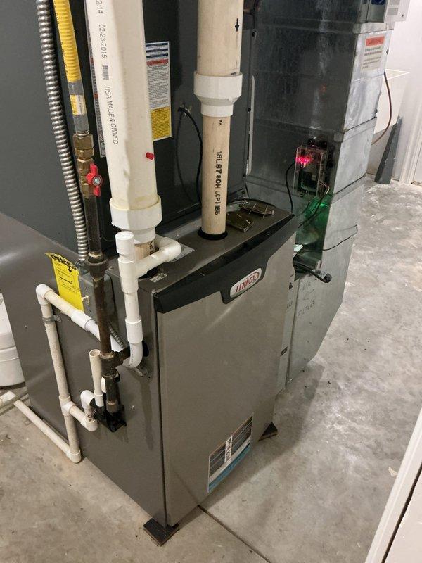 Completed scheduled cooling maintenance on residential HVAC system, including inspection of Lennox furnace unit and outdoor condenser. Verified proper operation of all components, checked refrigerant lines, inspected drainage systems, and confirmed equipment specifications meet manufacturer standards for optimal cooling performance.