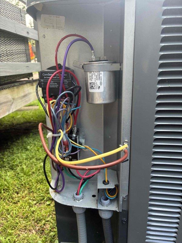 Completed routine cooling maintenance on residential air conditioning system. Performed electrical system inspection, verified capacitor operation and connections, and conducted diagnostic testing of all components using digital multimeter to ensure proper voltage readings and system functionality. All electrical connections, wiring, and control components found to be in good working order with no issues identified.