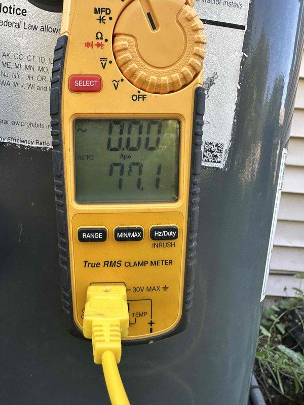 Performed cooling maintenance on Unit A as part of seasonal tune-up service. Conducted electrical diagnostics using digital clamp meter, verifying amperage readings and system performance. Checked refrigerant pressures on R-410A system using manifold gauges, with readings observed in normal operating range. Inspected condenser coil condition and overall unit operation to ensure system readiness for cooling season.