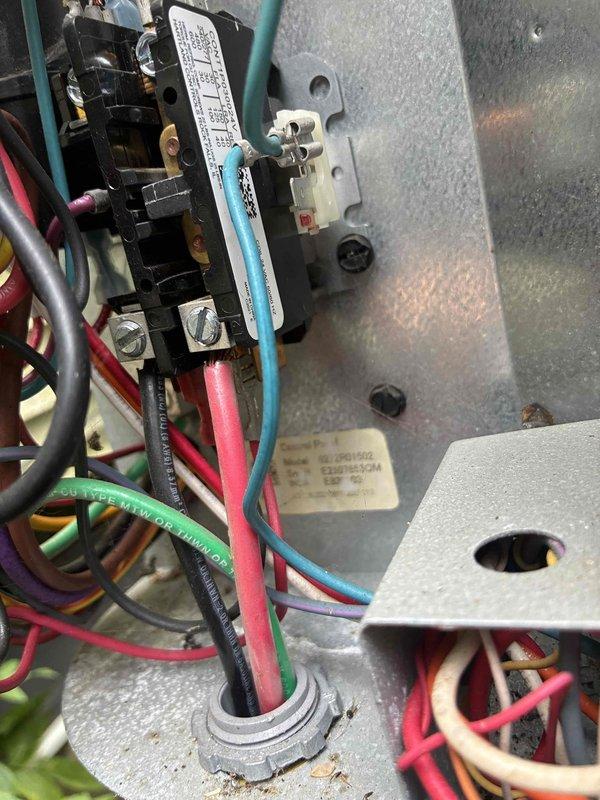 Completed routine HVAC cooling system maintenance including comprehensive inspection of electrical control panel, contactors, and wiring connections. Performed diagnostic testing of the system capacitor using multimeter to verify proper electrical function and capacity readings, with all components found to be operating within normal parameters.