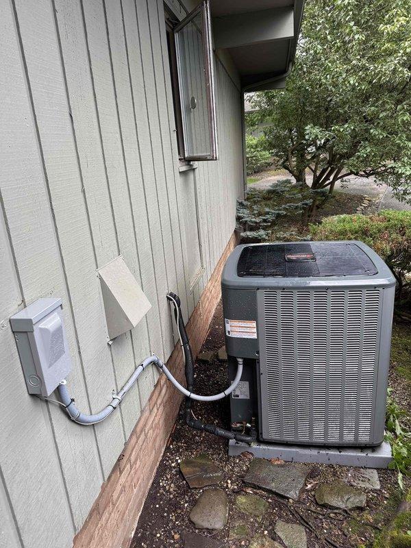 Completed scheduled cooling system maintenance on residential HVAC system per service plan agreement. Performed comprehensive inspection of outdoor condensing unit and indoor air handler, verified proper airflow through 16x25x4 filter, checked refrigerant levels, and confirmed all electrical connections and safety controls were functioning within manufacturer specifications.