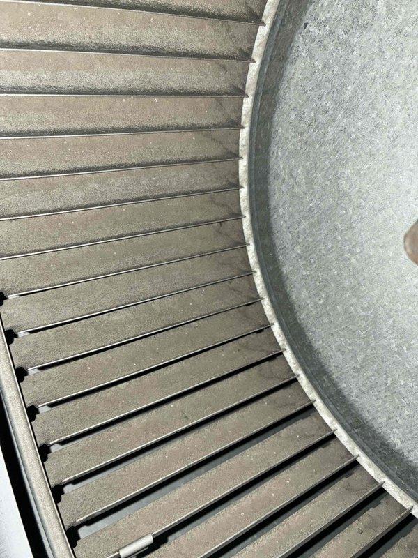 Completed scheduled preventive maintenance on residential cooling system as part of ongoing service agreement. Performed comprehensive inspection of evaporator coil assembly and heat exchanger fins, noting minor dust accumulation on coil surfaces and supply register. Verified proper airflow through ventilation grilles and documented system condition through photographic records. All components found operating within normal parameters with no immediate service needs identified.