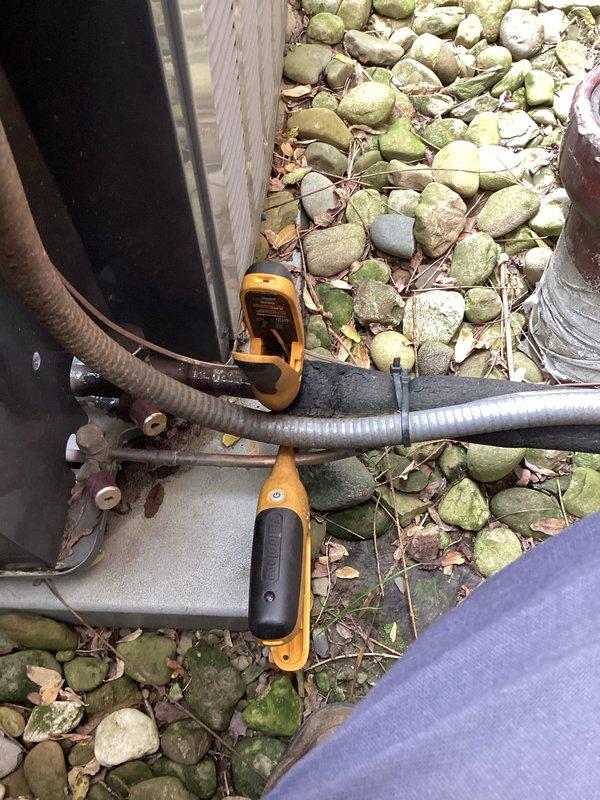 Completed comprehensive cooling system maintenance on residential air conditioning unit. Connected digital manifold gauges to service ports and performed refrigerant pressure diagnostics to verify proper system charge and operation. Inspected electrical control panel wiring, terminal connections, and control circuits to ensure all connections were secure and functioning correctly.